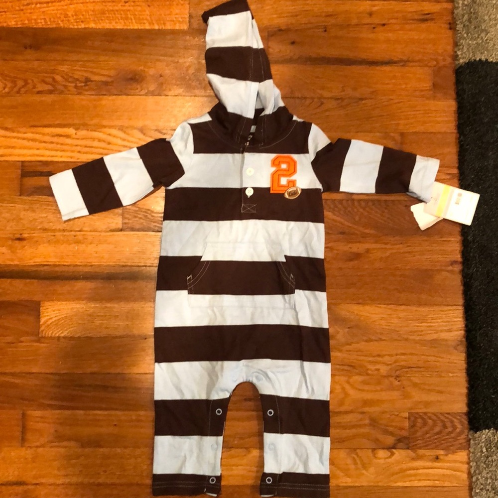 NWT- Carter’s long sleeve one piece play wear